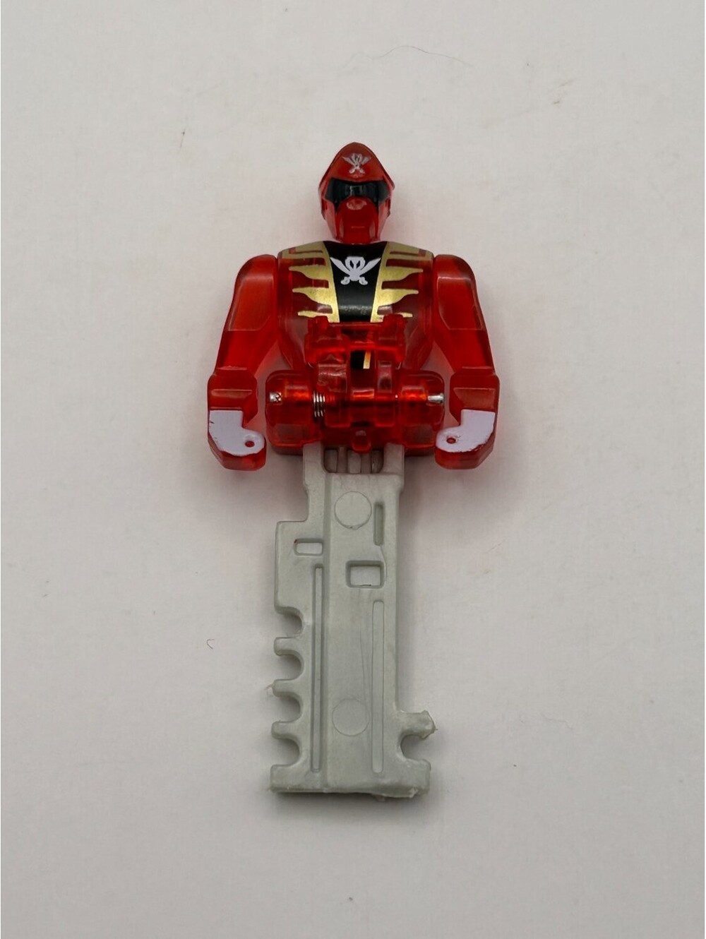Bandai Super Megaforce Red Ranger PR-001 Translucent Key toy figure stamped